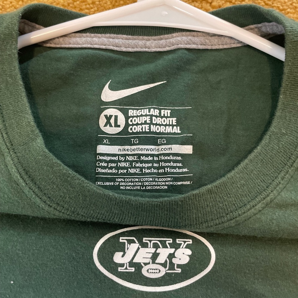 Nike New York Jets #96 Wilkerson Green Tshirt Men’s Size XL - Picture 2 of 4